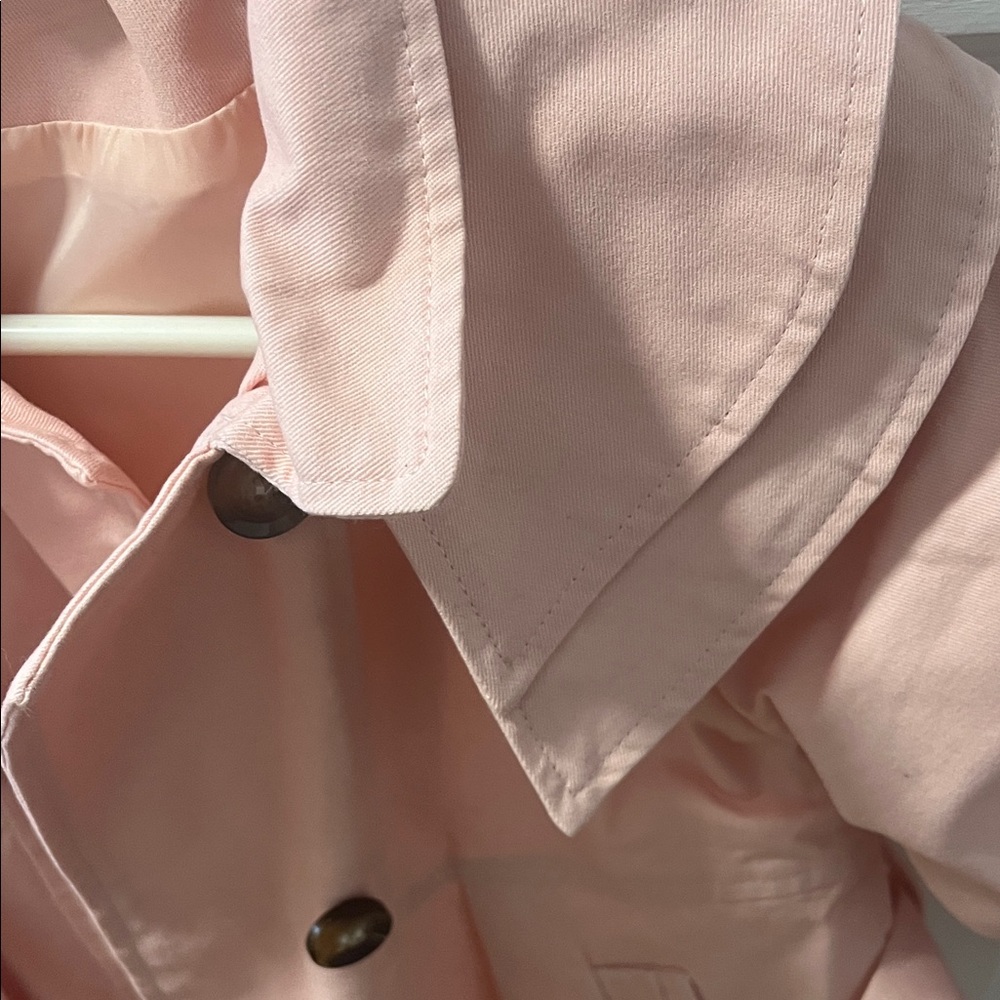 Pink Kids Jacket with Ruffled Collar - Picture 4 of 4